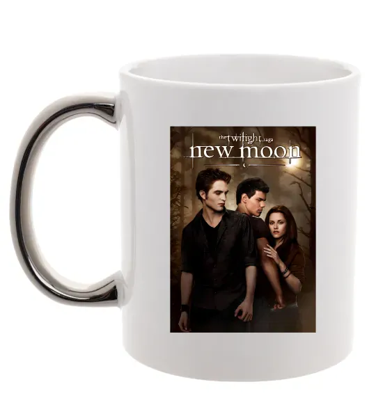 Чашка с цветной ручкой Twilight New moon Серебро фото