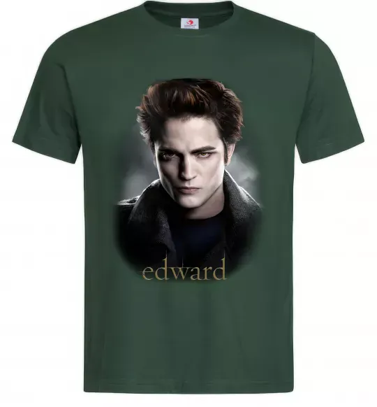 Мужская футболка Едвард Сутінки Темно-зеленый фото