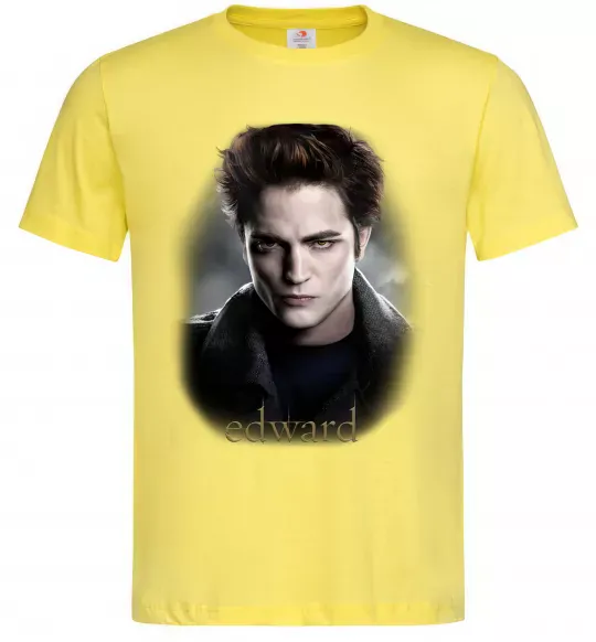 Мужская футболка Едвард Сутінки Лимонный фото