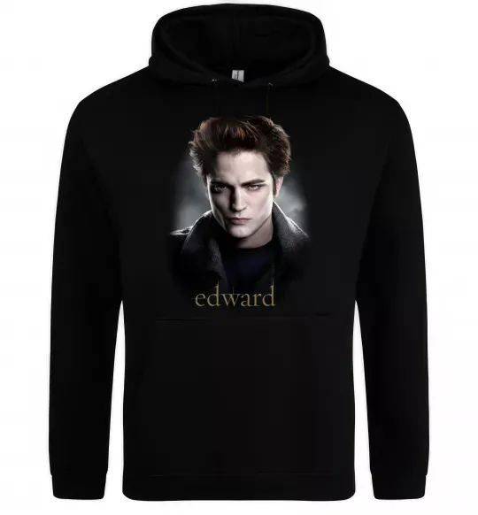 Чоловіча толстовка (худі) Едвард Сутінки Чорний фото