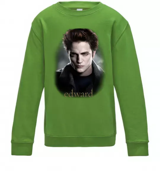Детский Свитшот Едвард Сутінки Лаймовый фото