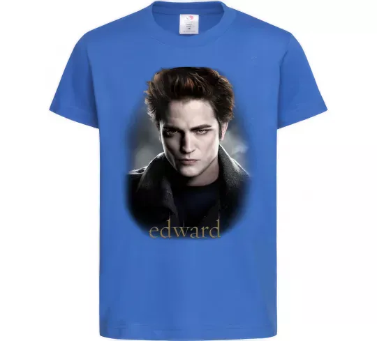 Детская футболка Едвард Сутінки Ярко-синий фото