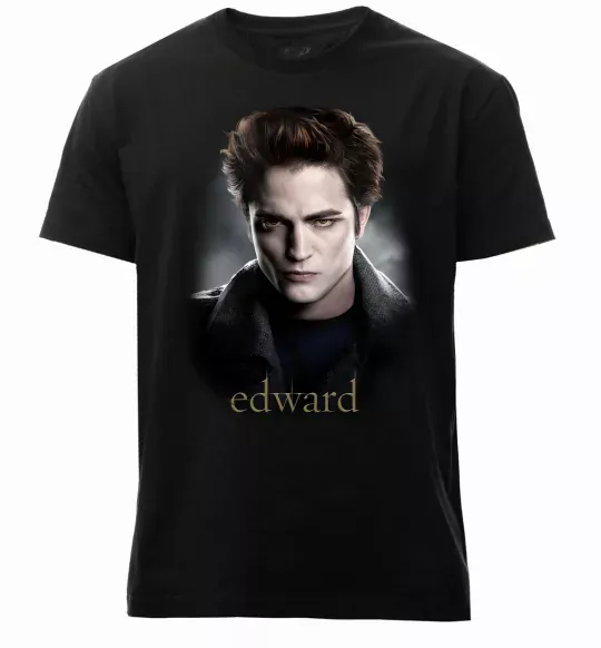 Чоловіча преміум футболка Едвард Сутінки Чорний фото