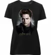 Жіноча преміум футболка Едвард Сутінки Чорний фото