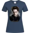 Жіноча футболка Едвард Сутінки Темно-синій фото