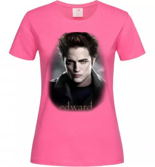 Жіноча футболка Едвард Сутінки Яскраво-рожевий фото