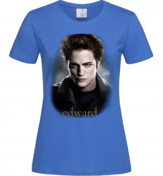 Жіноча футболка Едвард Сутінки Яскраво-синій фото