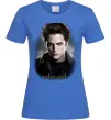 Жіноча футболка Едвард Сутінки Яскраво-синій фото