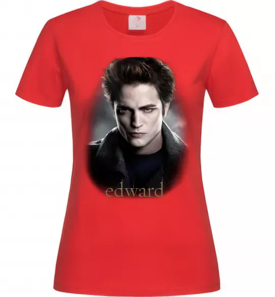 Жіноча футболка Едвард Сутінки Червоний фото