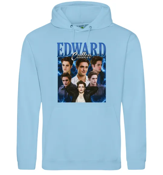 Женская толстовка (худи) Edward Cullen колаж Голубой фото