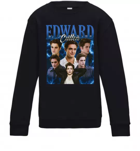 Детский Свитшот Edward Cullen колаж Черный фото
