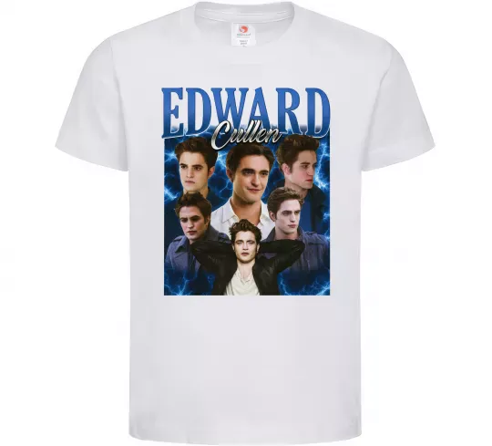Детская футболка Edward Cullen колаж Белый фото