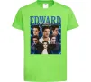Детская футболка Edward Cullen колаж Лаймовый фото