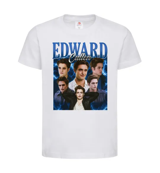 Детская футболка Edward Cullen колаж Белый фото