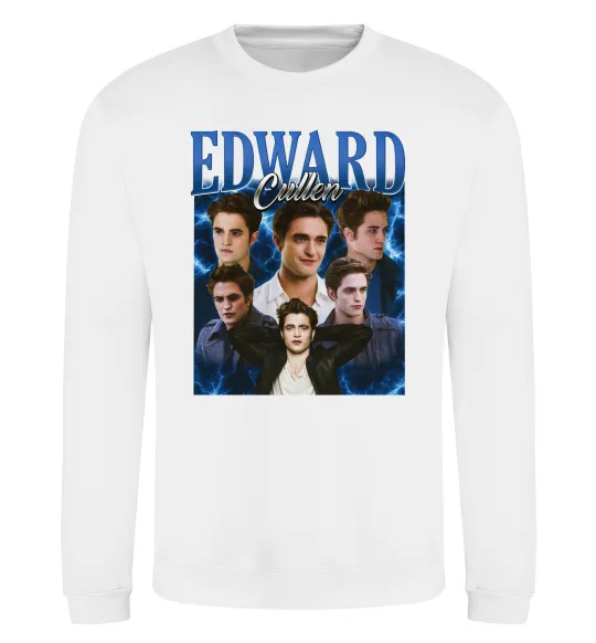 Світшот Edward Cullen колаж Білий фото