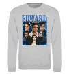 Світшот Edward Cullen колаж Сірий меланж фото