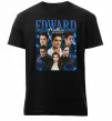 Чоловіча преміум футболка Edward Cullen колаж Чорний фото