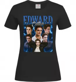 Женская футболка Edward Cullen колаж Черный фото