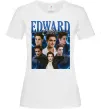 Женская футболка Edward Cullen колаж Белый фото