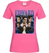 Женская футболка Edward Cullen колаж Ярко-розовый фото