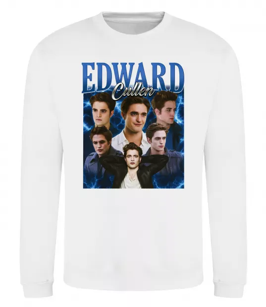 Свитшот Edward Cullen колаж Белый фото