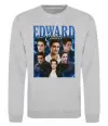 Свитшот Edward Cullen колаж Серый меланж фото