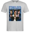 Мужская футболка Edward Cullen колаж Серый Мужская футболка Edward Cullen колаж Серый фото