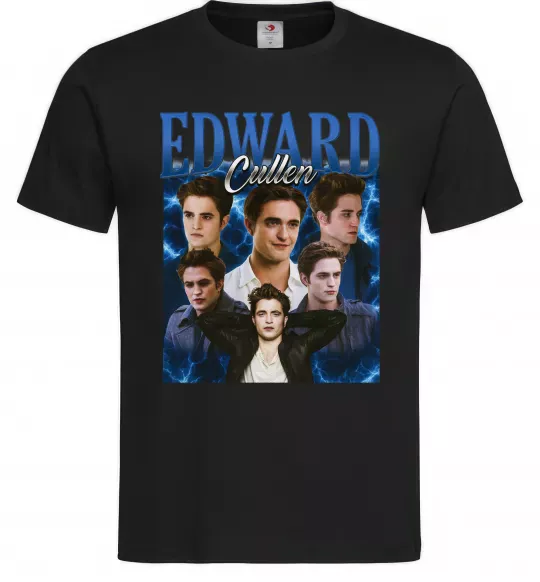 Мужская футболка Edward Cullen колаж Черный фото