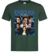 Мужская футболка Edward Cullen колаж Темно-зеленый Мужская футболка Edward Cullen колаж Темно-зеленый фото
