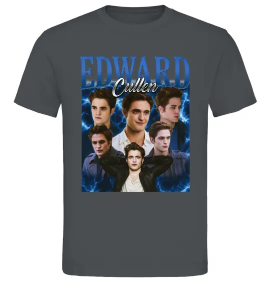 Мужская футболка Edward Cullen колаж Графит фото