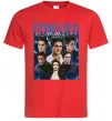 Мужская футболка Edward Cullen колаж Красный Мужская футболка Edward Cullen колаж Красный фото