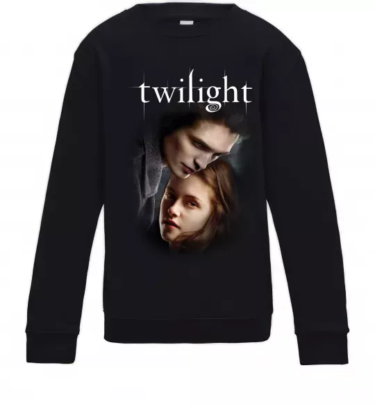 Детский Свитшот Едвард та Белла Черный фото