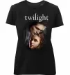 Жіноча преміум футболка Едвард та Белла Чорний фото