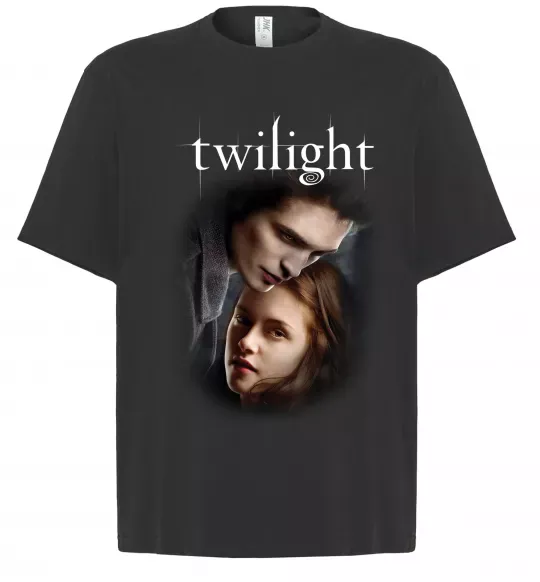 Футболка Оверсайз Едвард та Белла Черный фото