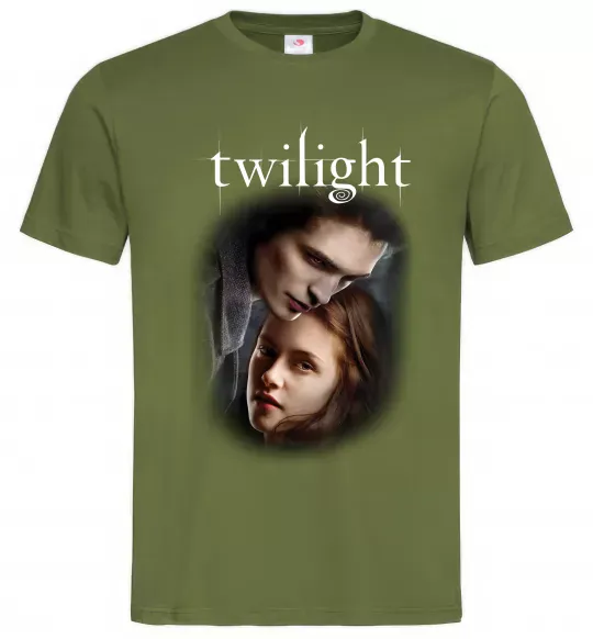 Мужская футболка Едвард та Белла Оливковый фото