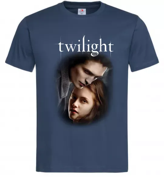 Мужская футболка Едвард та Белла Темно-синий фото