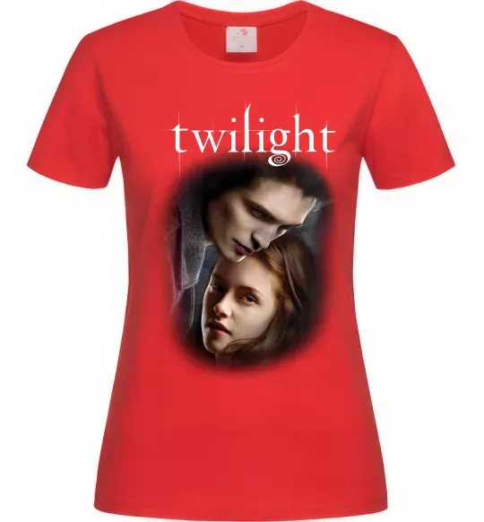 Жіноча футболка Едвард та Белла Червоний фото