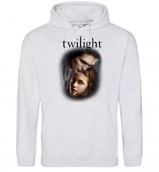 Чоловіча толстовка (худі) Едвард та Белла Сірий меланж фото