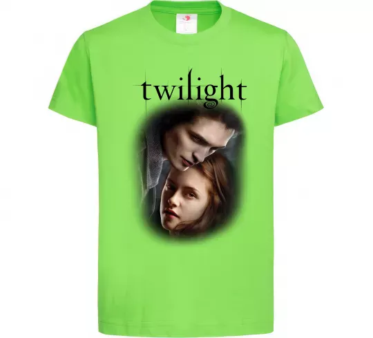 Детская футболка Едвард та Белла Лаймовый фото