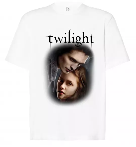 Футболка Оверсайз Едвард та Белла Белый фото