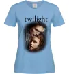 Жіноча футболка Едвард та Белла Блакитний фото