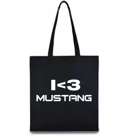 Эко-сумка Real men drive Mustang Черный фото