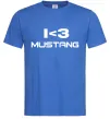 Мужская футболка I love Mustang Ярко-синий фото