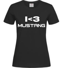 Женская футболка I love Mustang