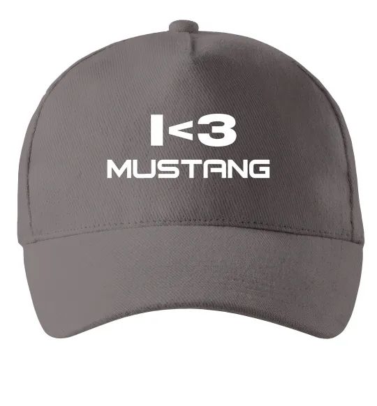 Кепка I love Mustang Серый фото