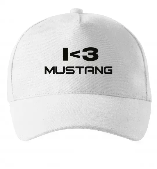 Кепка I love Mustang Білий фото