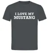 Мужская футболка I love my Mustang Графит фото