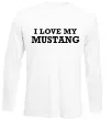 Лонгслив I love my Mustang Белый фото