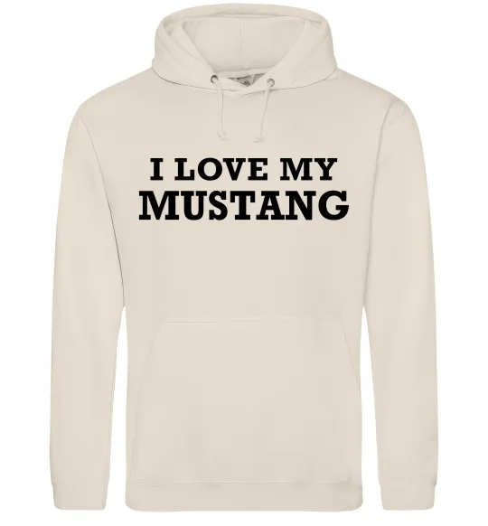 Чоловіча толстовка (худі) I love my Mustang Таш фото