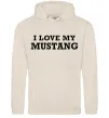 Жіноча толстовка (худі) I love my Mustang Таш фото